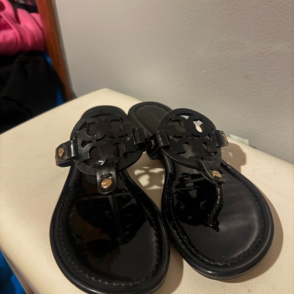Black Tory Burch miller sandals - Picture 1 of 5